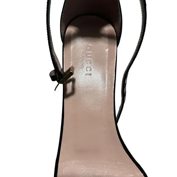 Gucci Leather Horsebit Low Heel Sandals - Picture 9 of 9